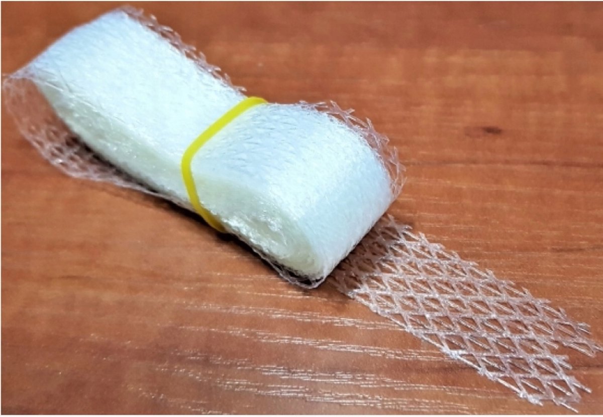 Thermoband voor strijken en verstevigen - 10m wit
