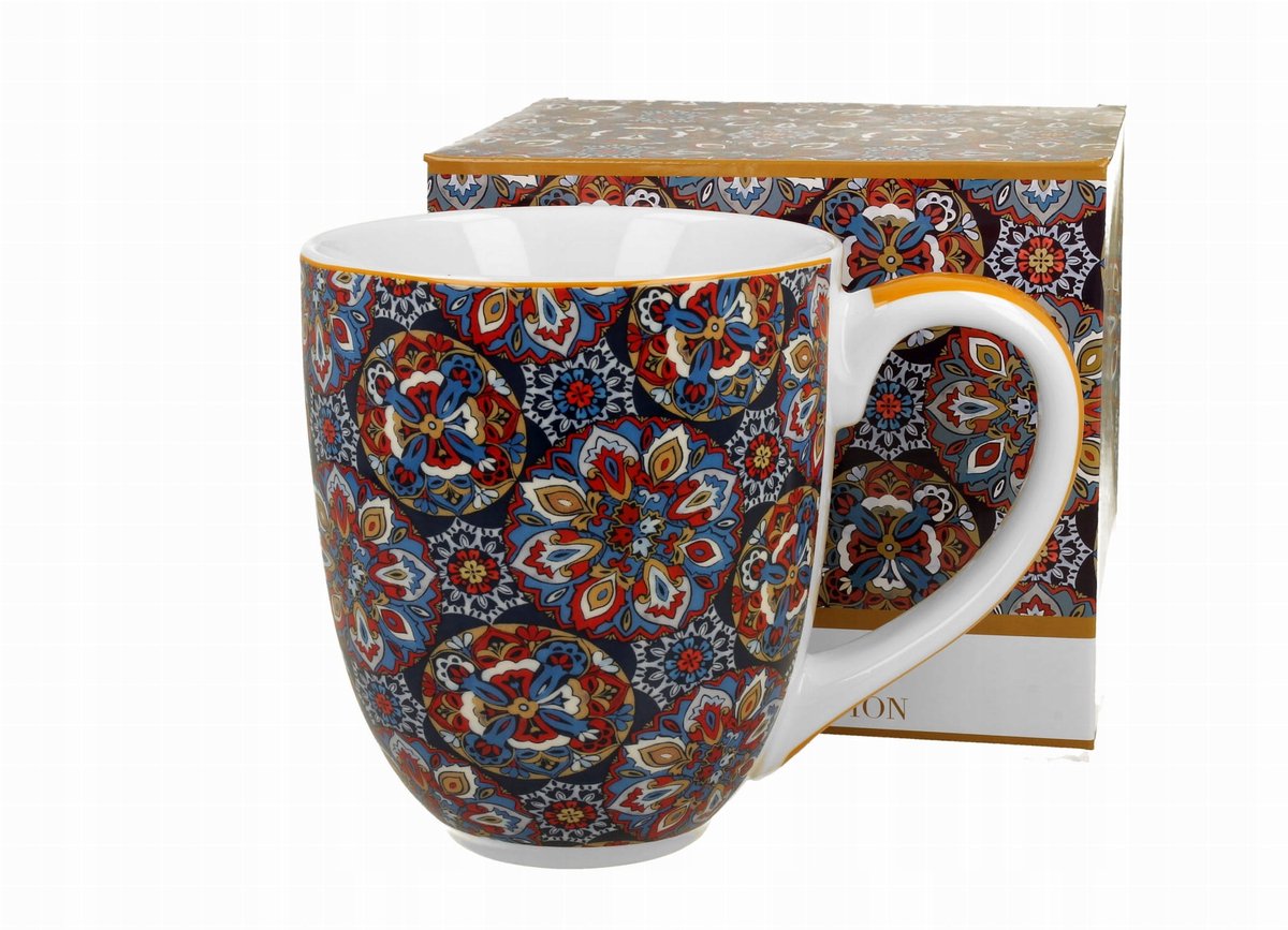 XXL Mok RANAK BLAUW 1000 ml - Elegante porseleinen mok