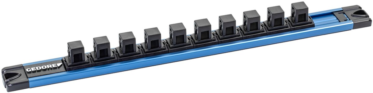 Dopsleutelrail magnetisch 1/2, tbv 10 doppen, leeg