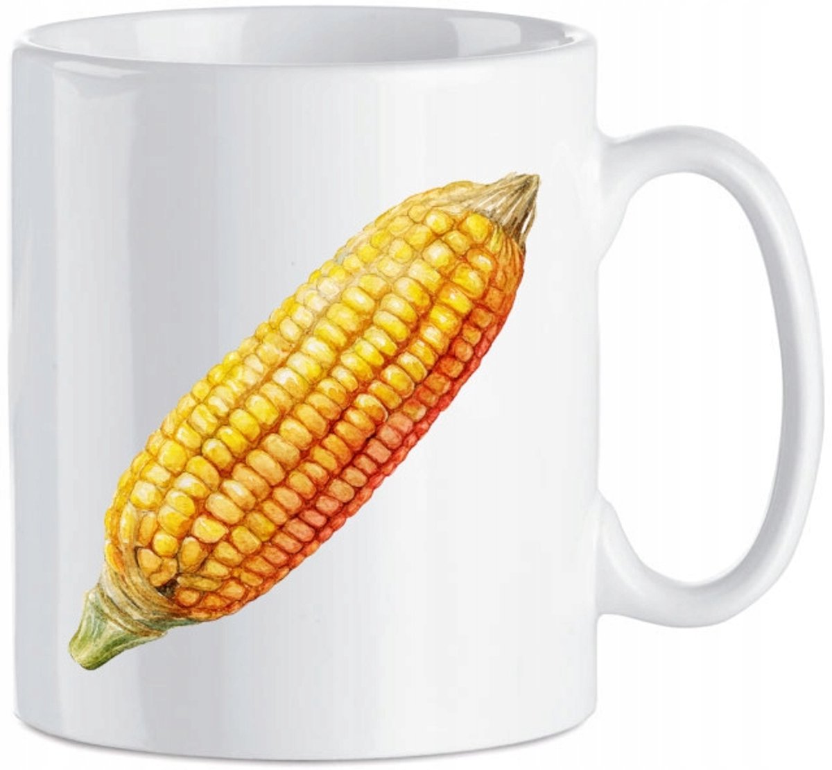Keramische Mok Maiskolf Unieke Print Cadeau Groente 330ml