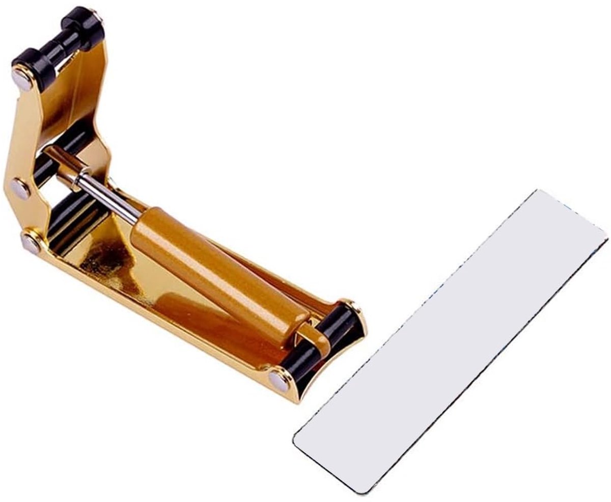 Dailygoods- Pianohoes Professionele Kwaliteit - Piano Hoes 88 Toetsen - Hydraulische Druk Handklem - Goud/Zwart - Duurzaam Staal - Beschermkussen - Pianoaccessoire