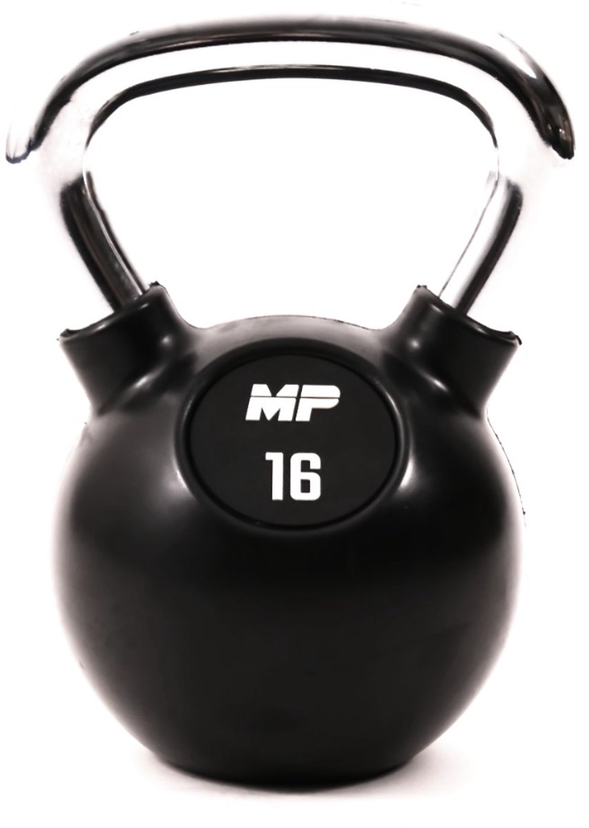 MP1304 Kettlebell Rubber/Chrome 16 kg