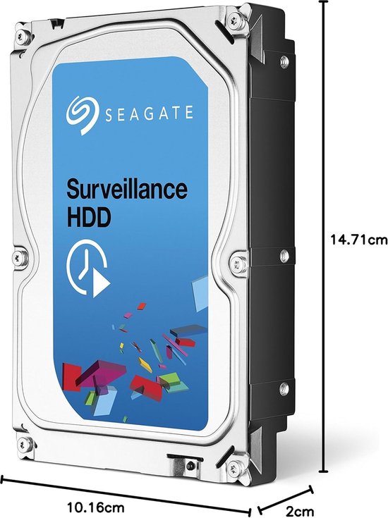 Interne Harde Schijf - Opslag Schijf - Bewaking Systemen - Geoptimaliseerd voor Schrijven - 1TB Capaciteit - Zilver — afbeelding 3