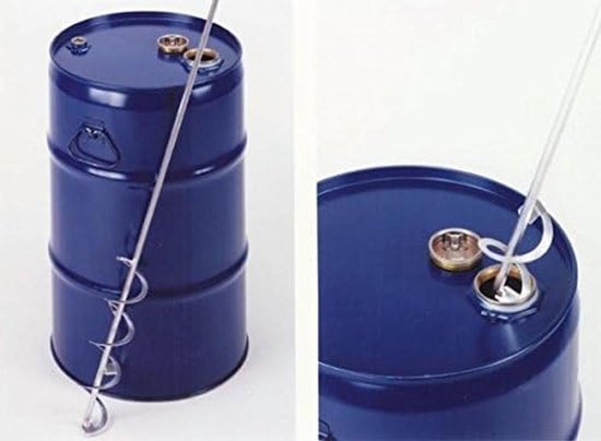 Roerder Opzetstuk - Molenmixer - Verf Mengen - Verzinkte Staalconstructie - 750mm - Zilverkleurig — afbeelding 2