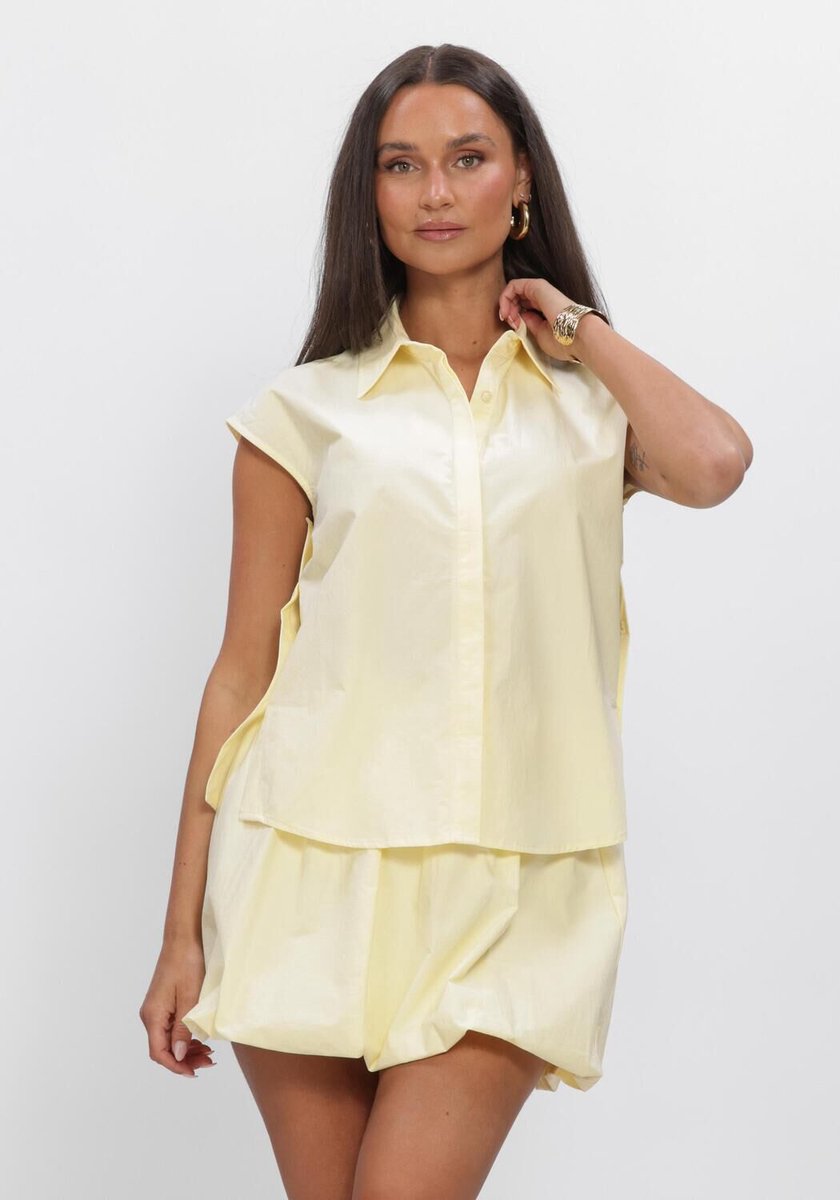 Ydence Blouse Sabrina Dames - Jurken - Geel - Maat M
