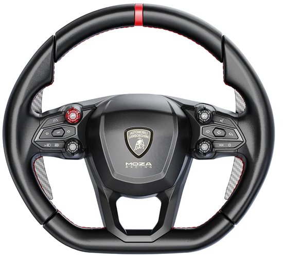 MOZA Lamborghini Revuelto Sim Racing Steering Wheel - Officiële 340 mm GT Hypercar Replica met Carbon Paddles - PC van Moza — afbeelding 4