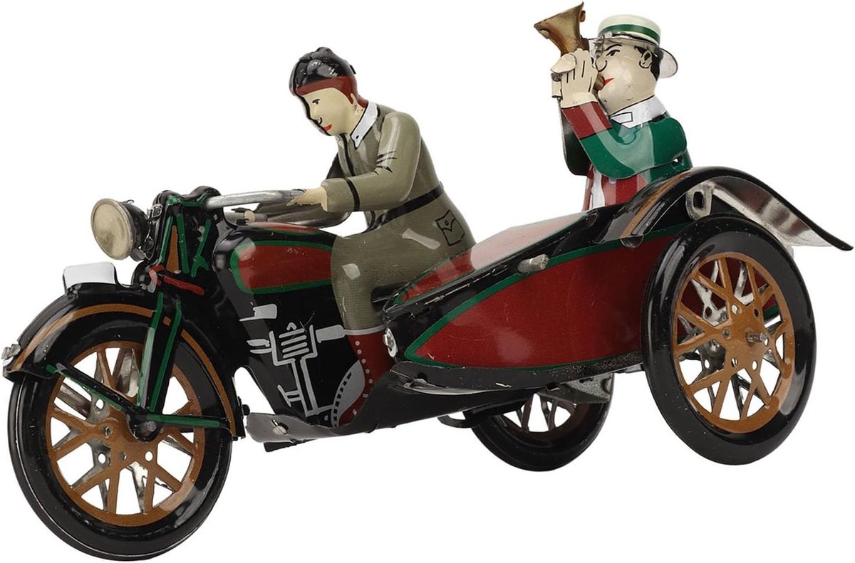 3-Wielige Motor Winding Speelgoed met Nostalgisch Thema - Persoonlijke Ornamenten en Creatieve Cadeaus voor Jongens en Meisjes, Vintage Verzamelspeelgoed