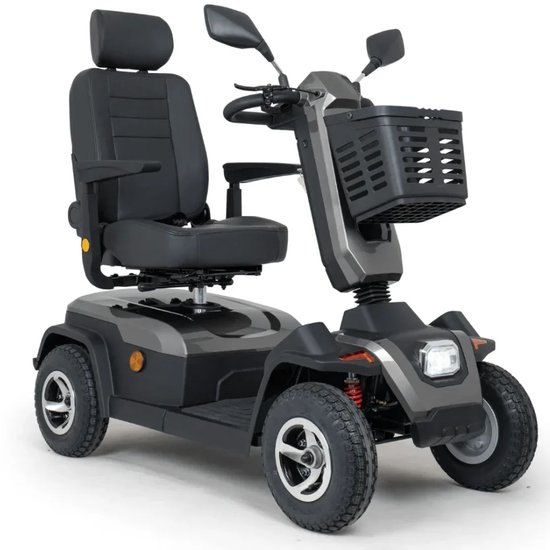 Scootmobiel 700E Sport Edition Antraciet – 15 km/u | ±55 km Actieradius | Rondom Vering | Wordt Geleverd Met Koffer