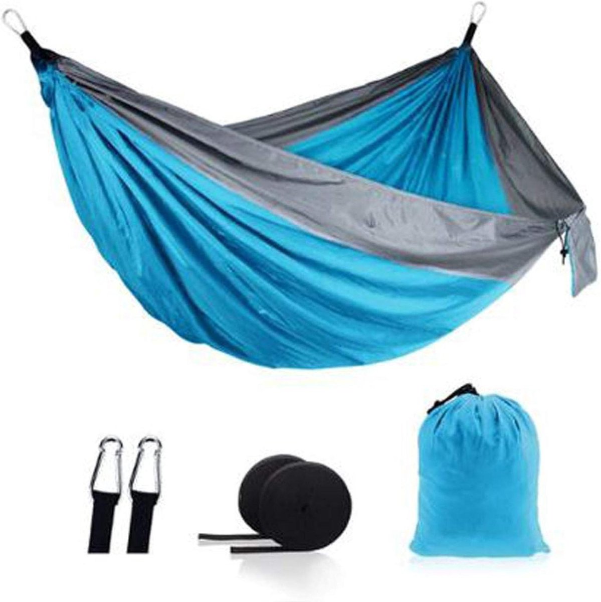 Nylon Hangmat - Dubbele Stoel - Outdoor Ontspanning - Ultralicht Ontwerp - 270x140 cm - Veelkleurig