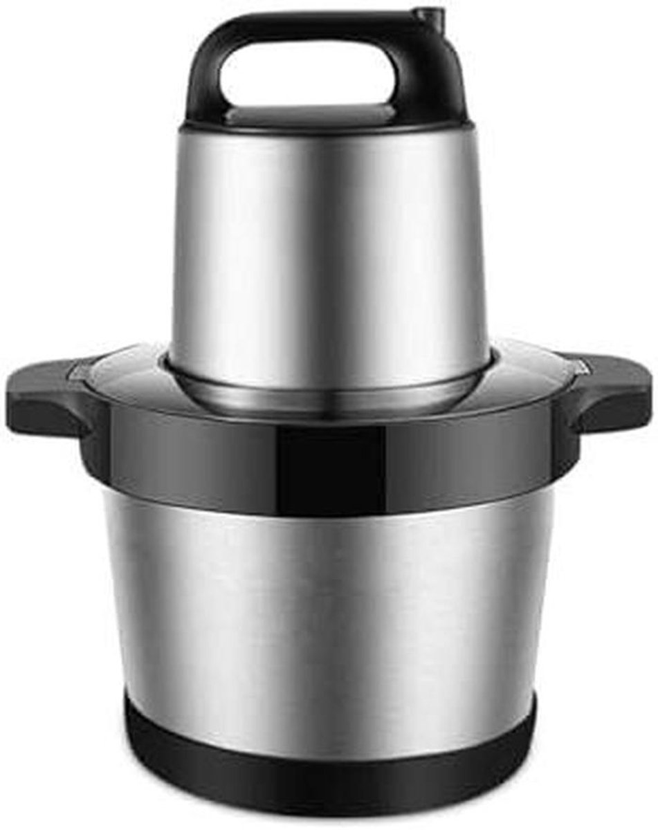 Keukenmachine - Vleesmolen Hakmolen - Voedsel Bereiden - Dubbele Snelheid Stand - 6 Liter - Zilver