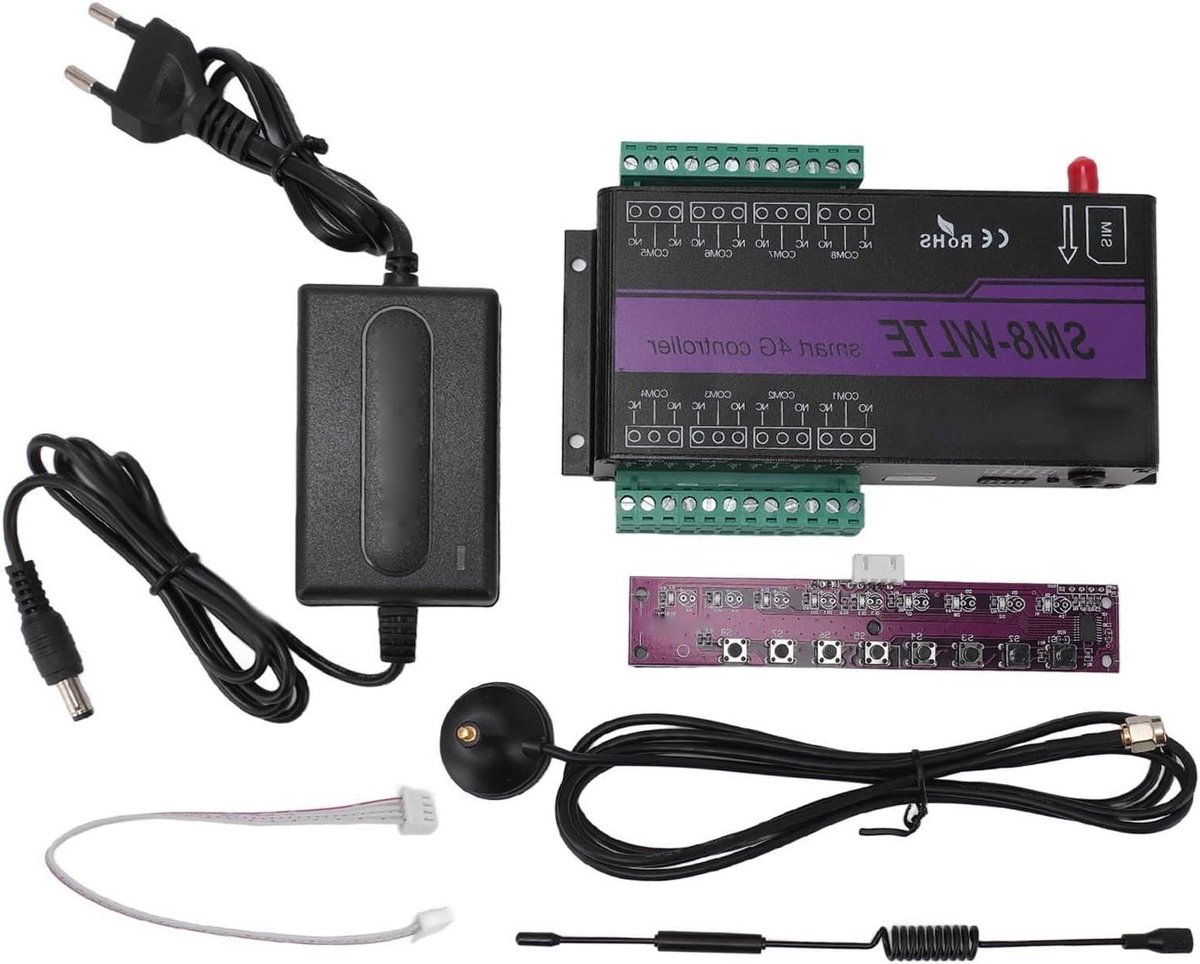 Temperatuur Vochtigheid Alarmcontroller - GSM Relais Schakelaar - Apparatuur Beheer - Real-time Monitoring - 19.99 x 11.99 x 4.98 cm