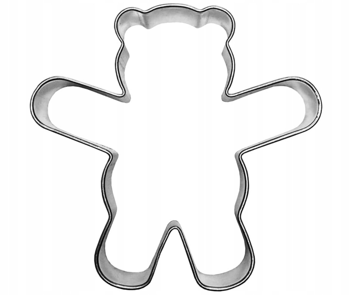 Grote Beer Koekjesvorm - 10 cm - Roestvrij Staal