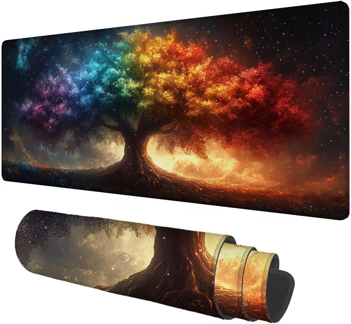 Bureauonderlegger XXL - Grote muismat - Bureau beschermen - Antislip onderkant - 100x50 cm - Zwart