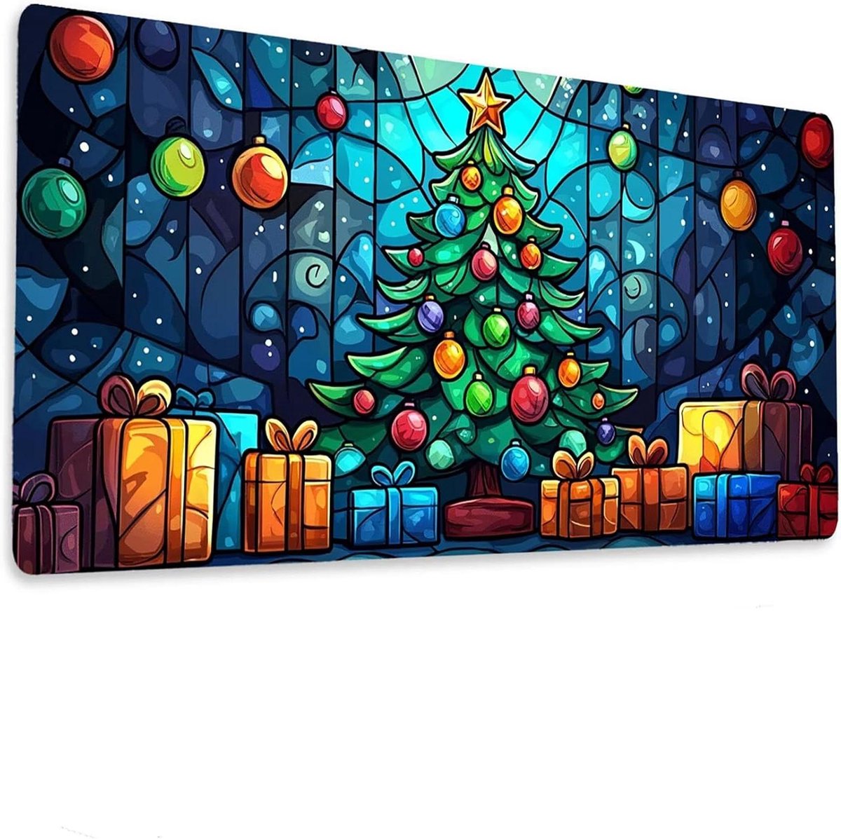 Grote muismat - Bureau onderlegger - Comfortabel werken - Antislip onderzijde - 100x50 cm - Meerkleurig