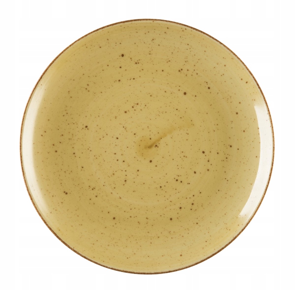 Boss Dessertbord Geel 20,5cm - Handgemarkeerde Pools Porselein