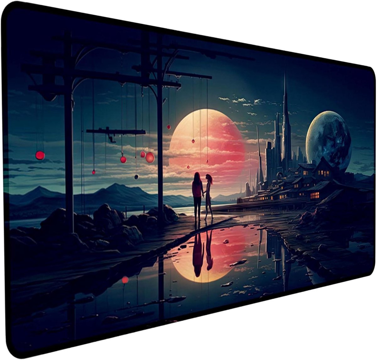 XXL Muismat - Groot Bureaumat - Comfortabel Werken - Antislip Onderkant - 90x40 cm - Veel Designs