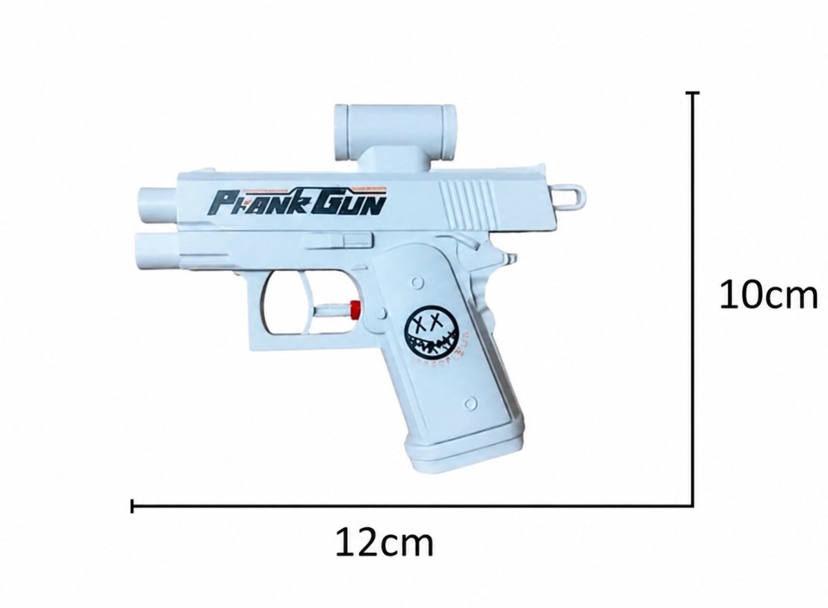 Prank Gun Waterpistool – Dubbelzijdige Grap Water Gun met Omgekeerde Spray & Verborgen Trekker – Blauw – Zomer Speelgoed voor Kinderen en Volwassenen – Zwembad & Strand — afbeelding 2