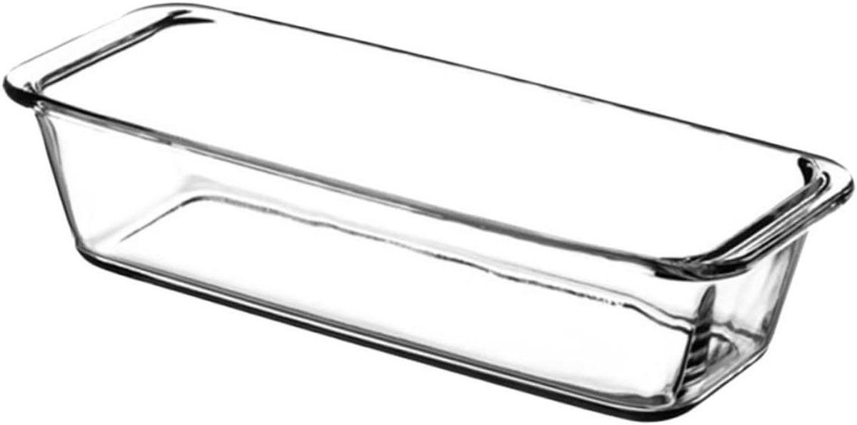Glazen Bakvorm - Ovenschaal Rechthoekig - Maaltijden Bereiden - Gehard Glas - 31x12cm - Wit