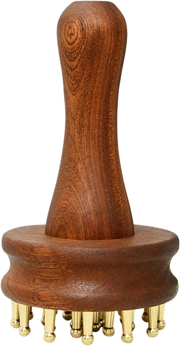 Metalen Massagekam - Hoofdstimulator Spierapparaat - Ontspanning Lichaam - Verlengde Handgreep - 10 x 10 x 16 cm - Niet gespecificeerd