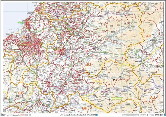 Postcode Wandkaart - Sector Kaart - Locatie Bepalen - Gedeta ... - cover