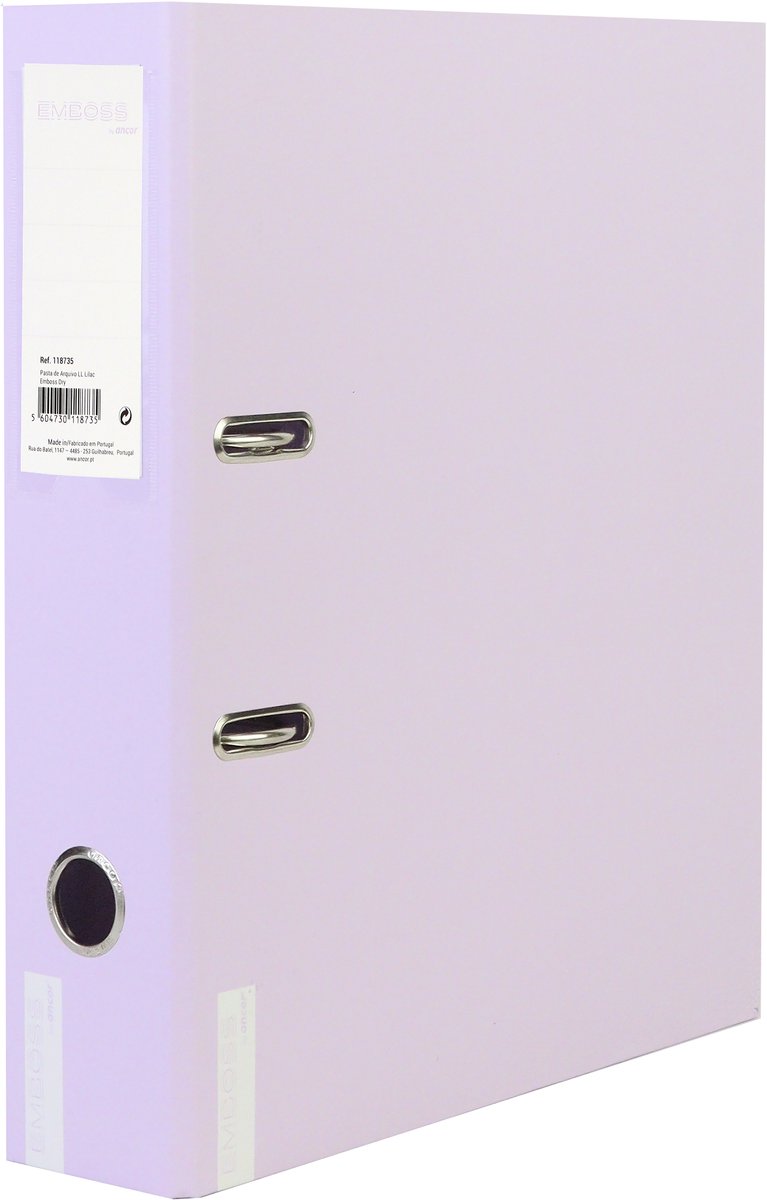 Ancor Ordner EMBOSS DRY A4 2R 8cm Lilac - AN-118735