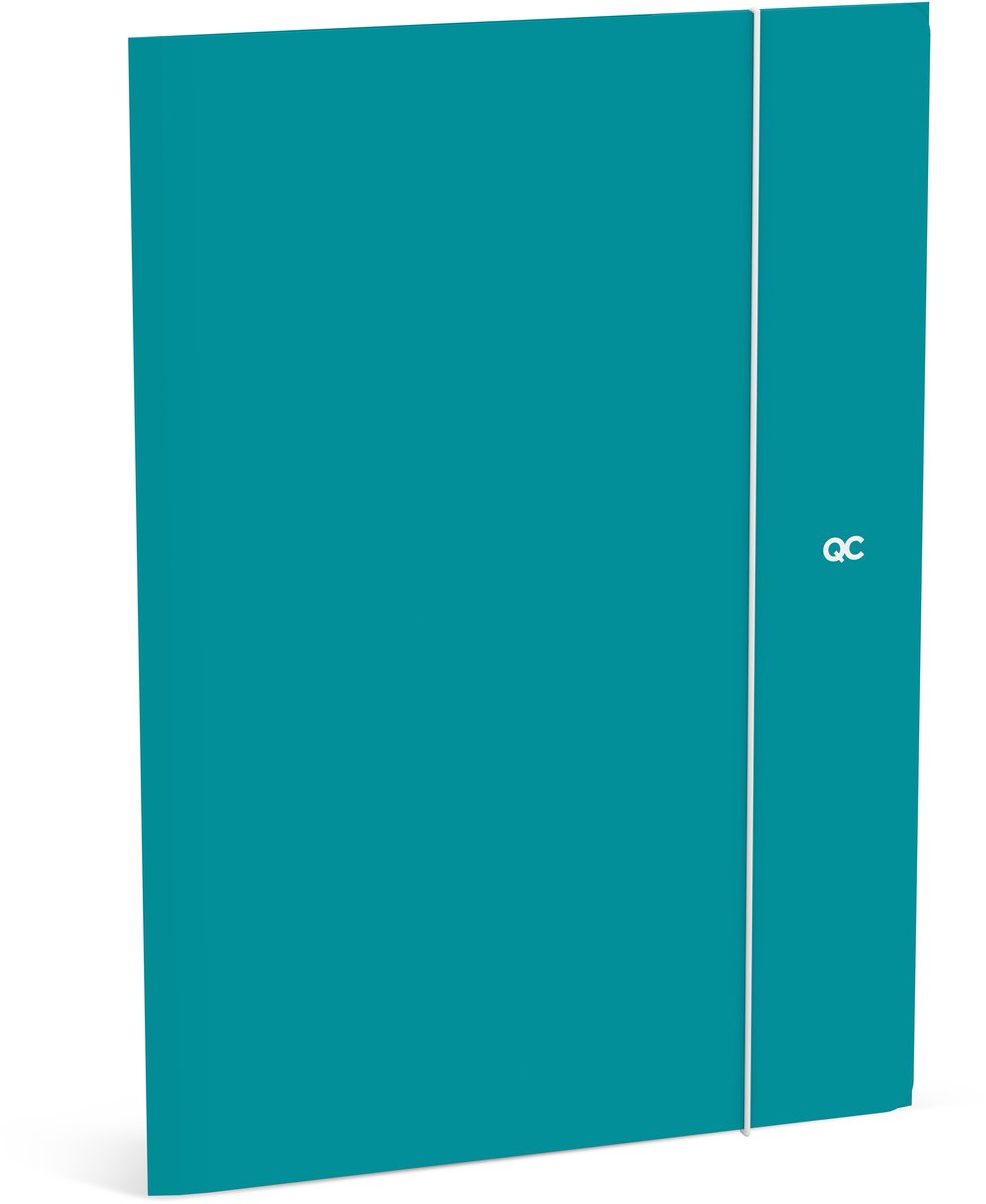 QC COLOUR Elastomap - blauwgroen