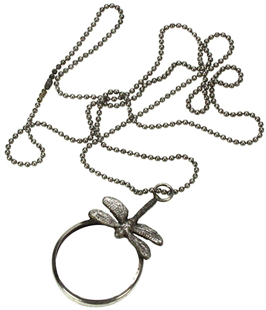 Vergrootglas met ketting Libelle 4x0,4x7,5cm