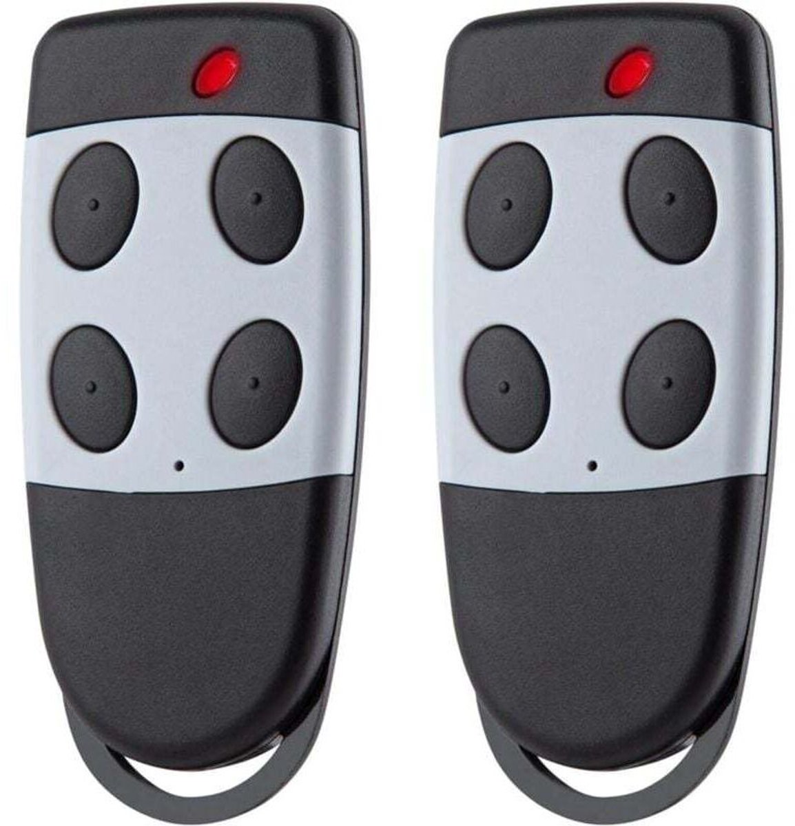 S449 QZ4 en S449 QZ2 garagedeurafstandsbedieningen, geschikt voor 433,92 MHz band, 2-pack.