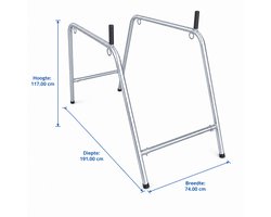 MisterMitch Standaard Low Sling Metaal - Professionele Sex Sling - 117 x 191 x 74 CM - BDSM Meubel - Sex Sling - Sex Meubel