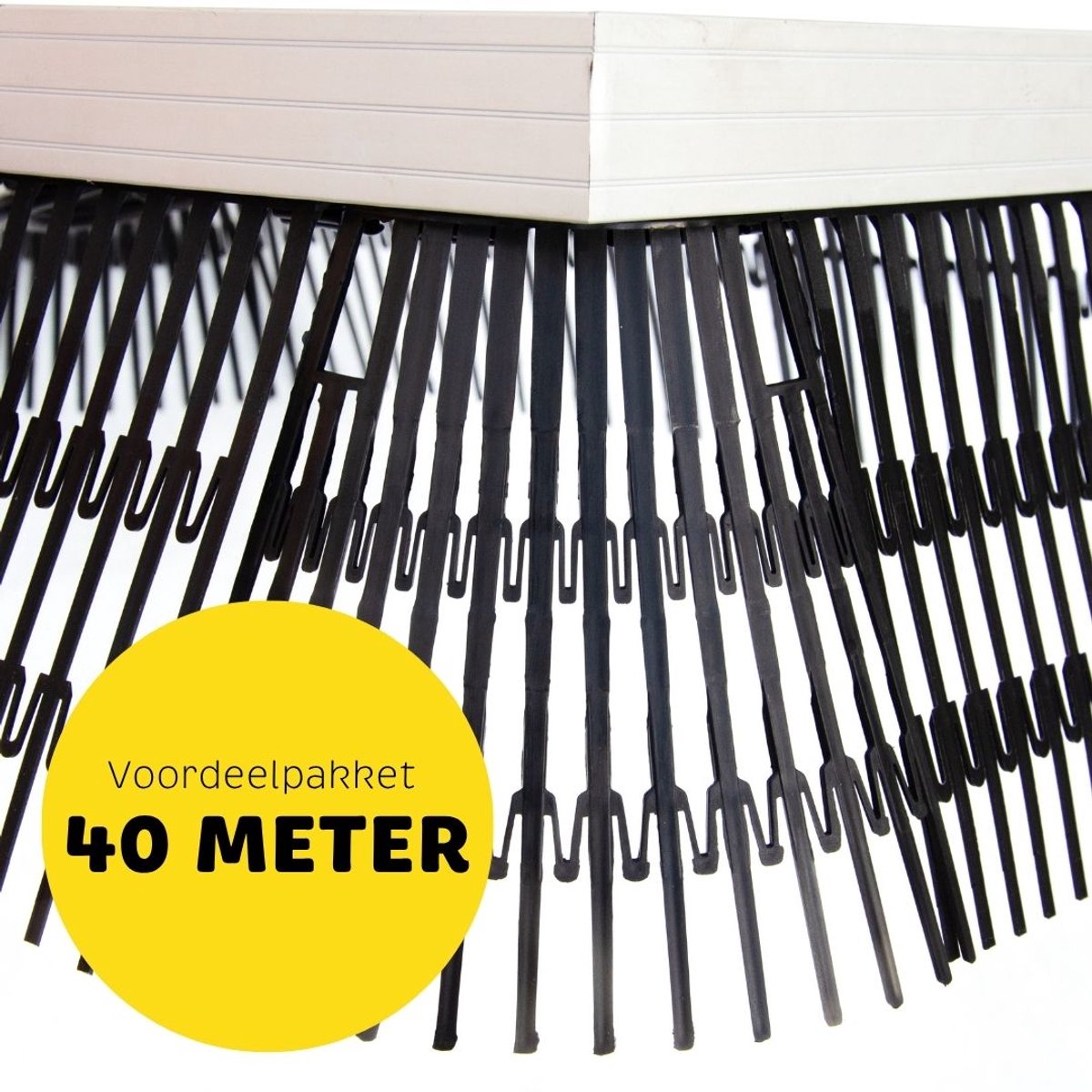 Vogelwering zonnepanelen | Birdstop XL Voordeelpakket 40 meter (incl. 4 hoekstukken)
