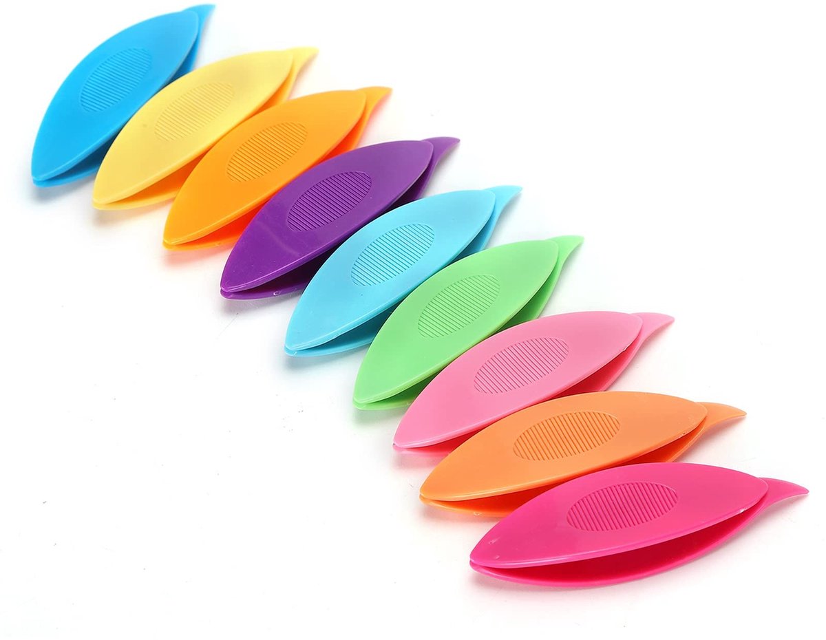 Dailygoods- Tatting Shuttle Set 9 Stks - Duurzaam Plastic - Kleurrijke Variatie - Handwerk Gereedschap - Ideaal voor Breien - Fijne Afwerking - Breigerei