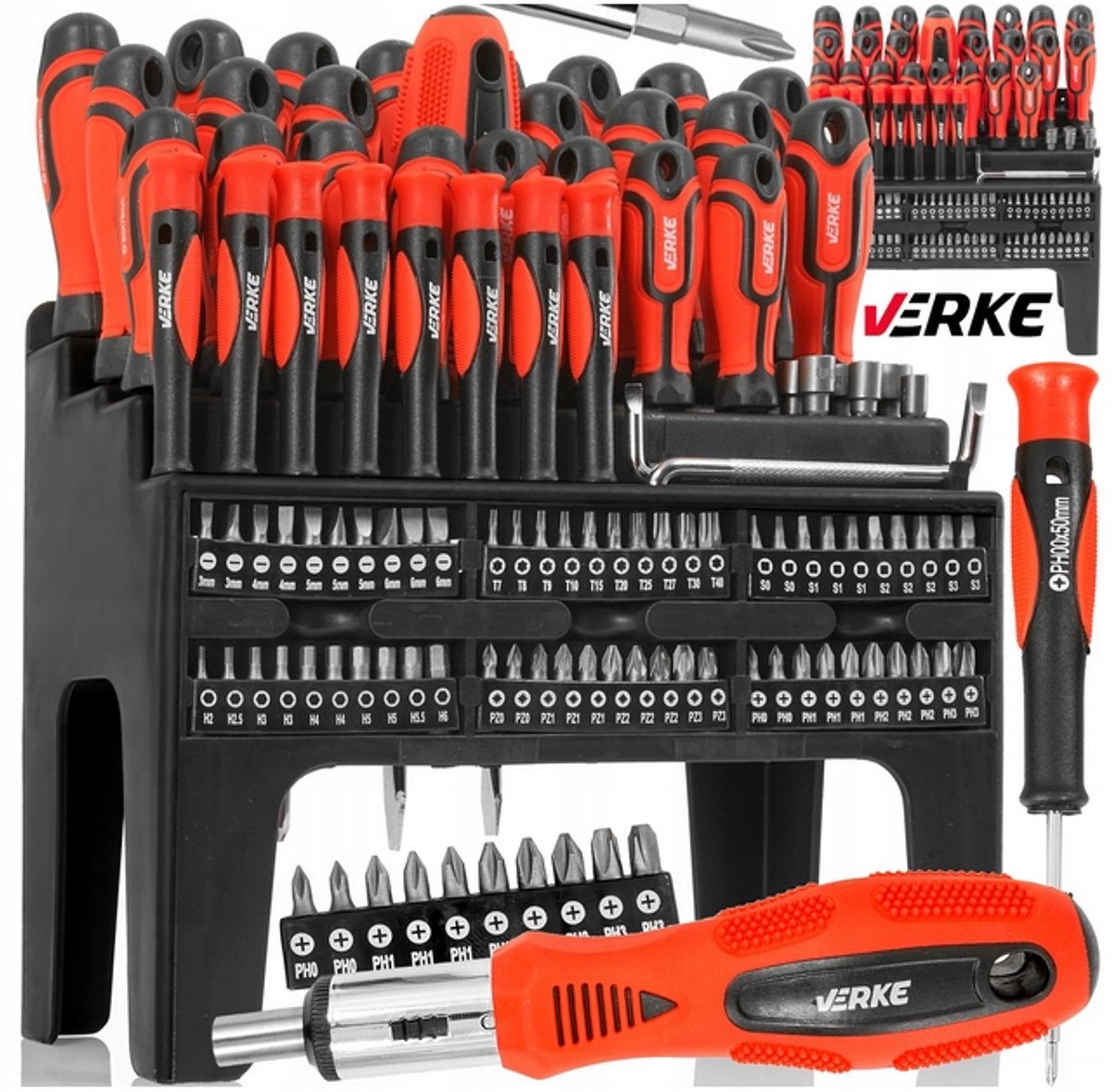 Verke 100-delige Schroevendraaierset met Ratel & Bits