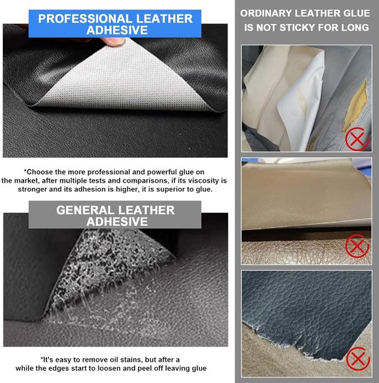 Kunstleer Reparatieset - Zelfklevende Pleisters - Meubels Opknappen - Water- en Krasbestendig - 40 x 200 cm - Grijs — afbeelding 5