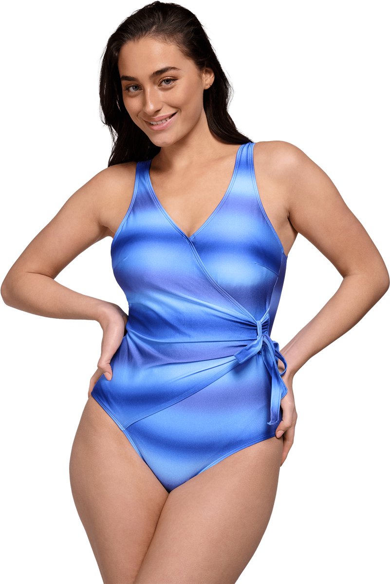 Ten Cate swimsuit v-neck padded faded blues voor Dames