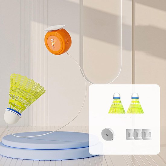 Badminton oefentrainer - Swing trainer - Slagkracht verbeteren - Ophangbare beugel - 40 koorden - Niet gespecificeerd — afbeelding 3