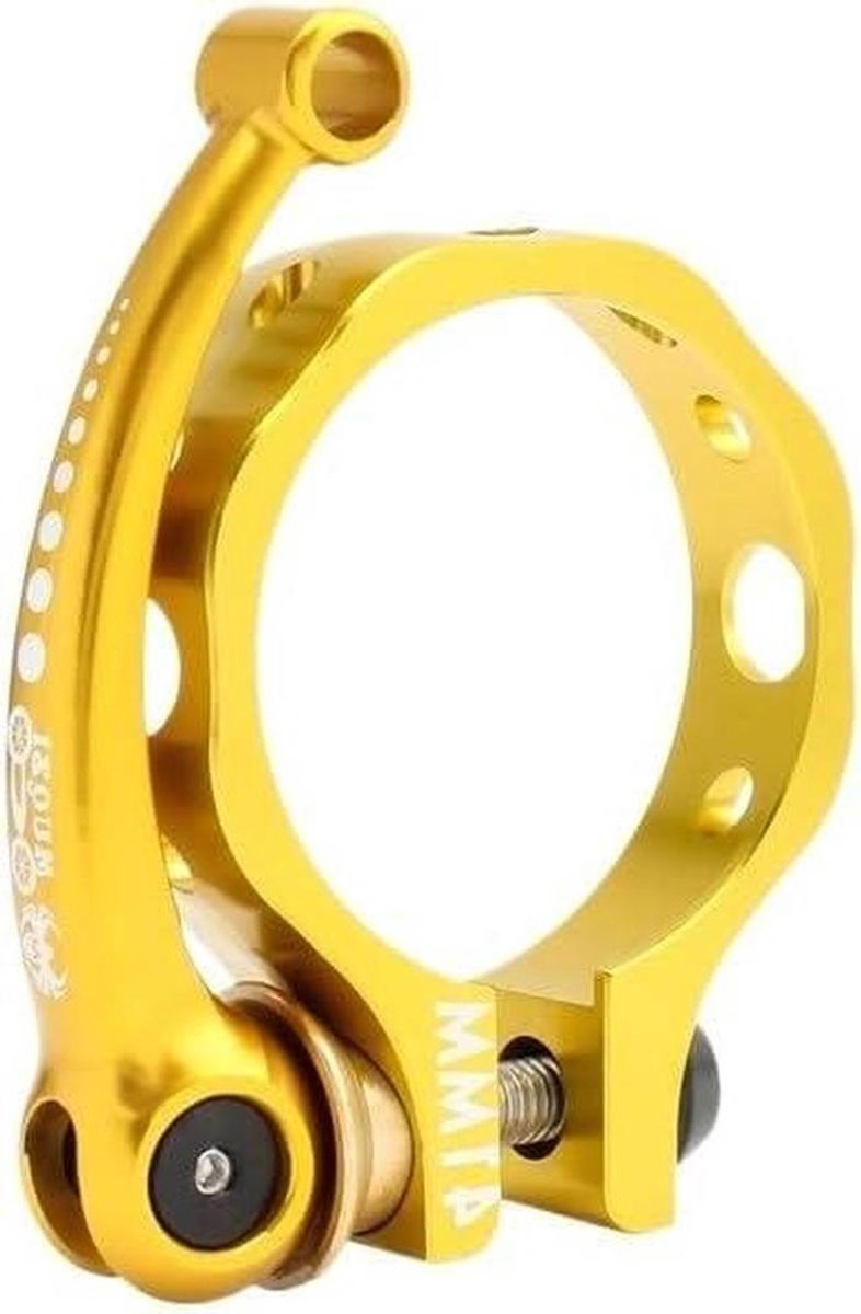 Fietszadelklem - Zadelpenklem - Zadelhoogte Aanpassen - Ulralichte Aluminiumlegering - 41 mm - Goud
