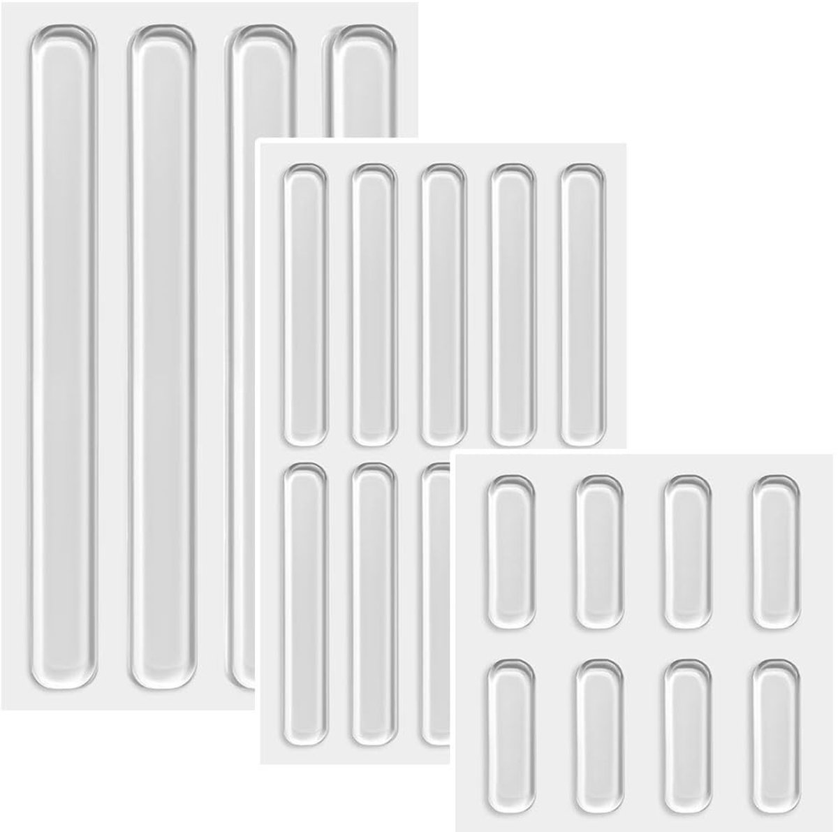 Dailygoods - 22 Stuks Transparante Siliconen Pads voor Meubels en Deuren