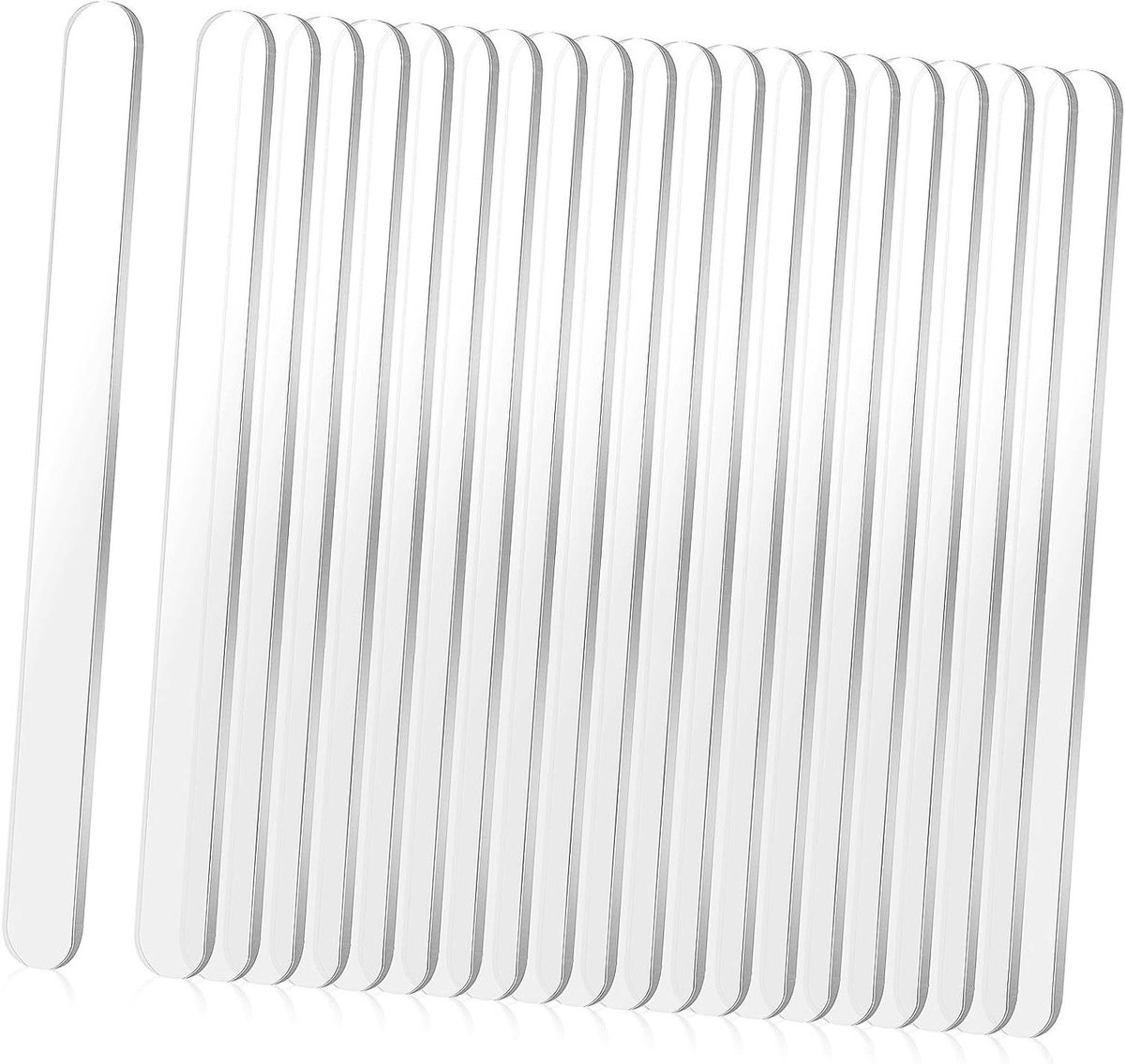 Transparante Stokjes - Acryl Sticks - Creatieve Projecten - Herbruikbaar Materiaal - 30 Stuks - Transparant