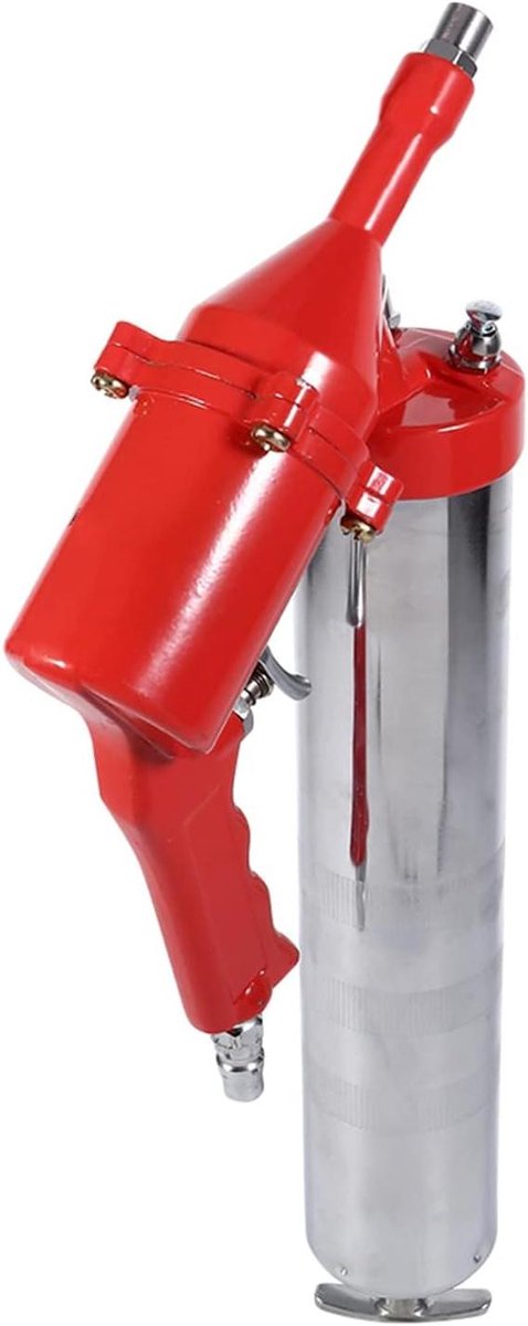 Vetspuit - Smeerpistool - Onderhoud - Compact ontwerp - 14oz - Zilver