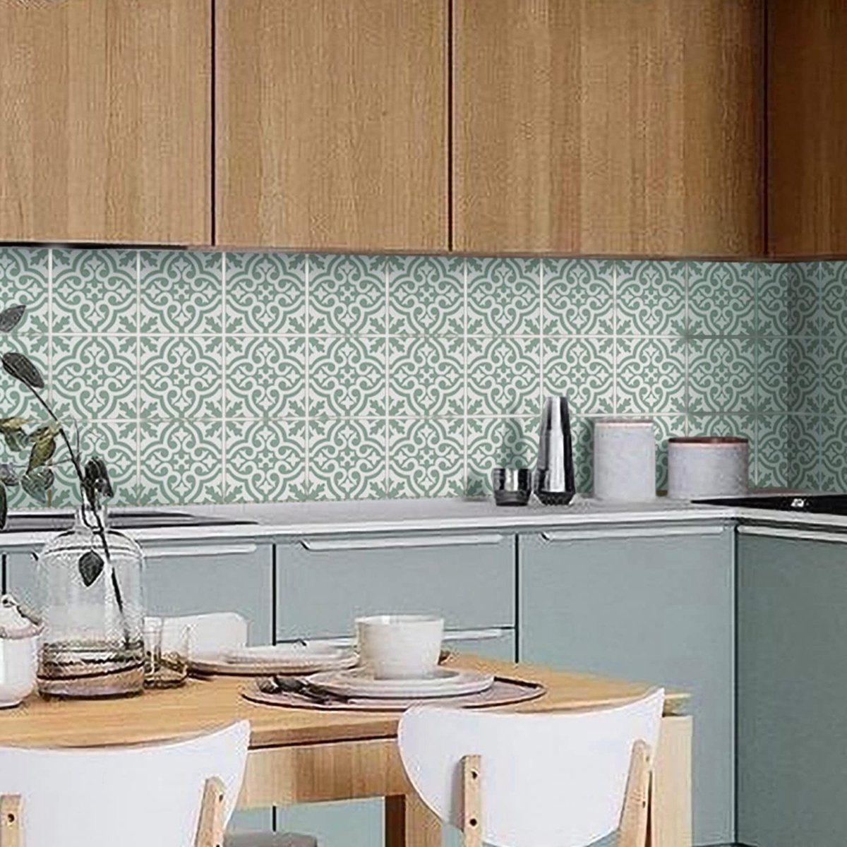 LIVIA HOME- Wandstickers Boho Stijl - Tegelstickers 20x20 cm - Set van 25 - Waterdicht - Zelfklevend - Voor Keuken/Badkamer