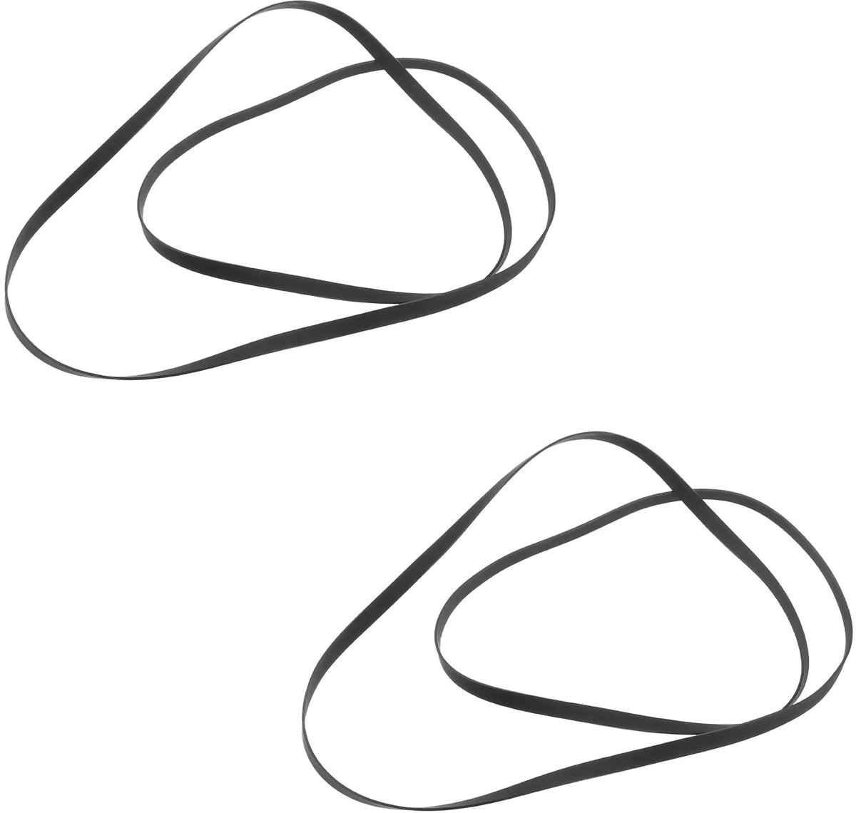 LIVIA HOME- Aandrijfriem - 2 stuks - Rubber - 285 mm - Platenspeler - Vervangingsriem - Duurzaam ontwerp