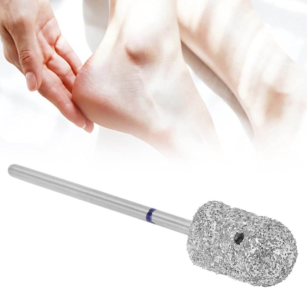SMOAKEZ - Manicureboor - Professionele Pedicurebit - Eelt Boor voor Voeten - Roestvrijstaal - Nagel Art Gereedschap - Geschikt voor de meeste nagel...