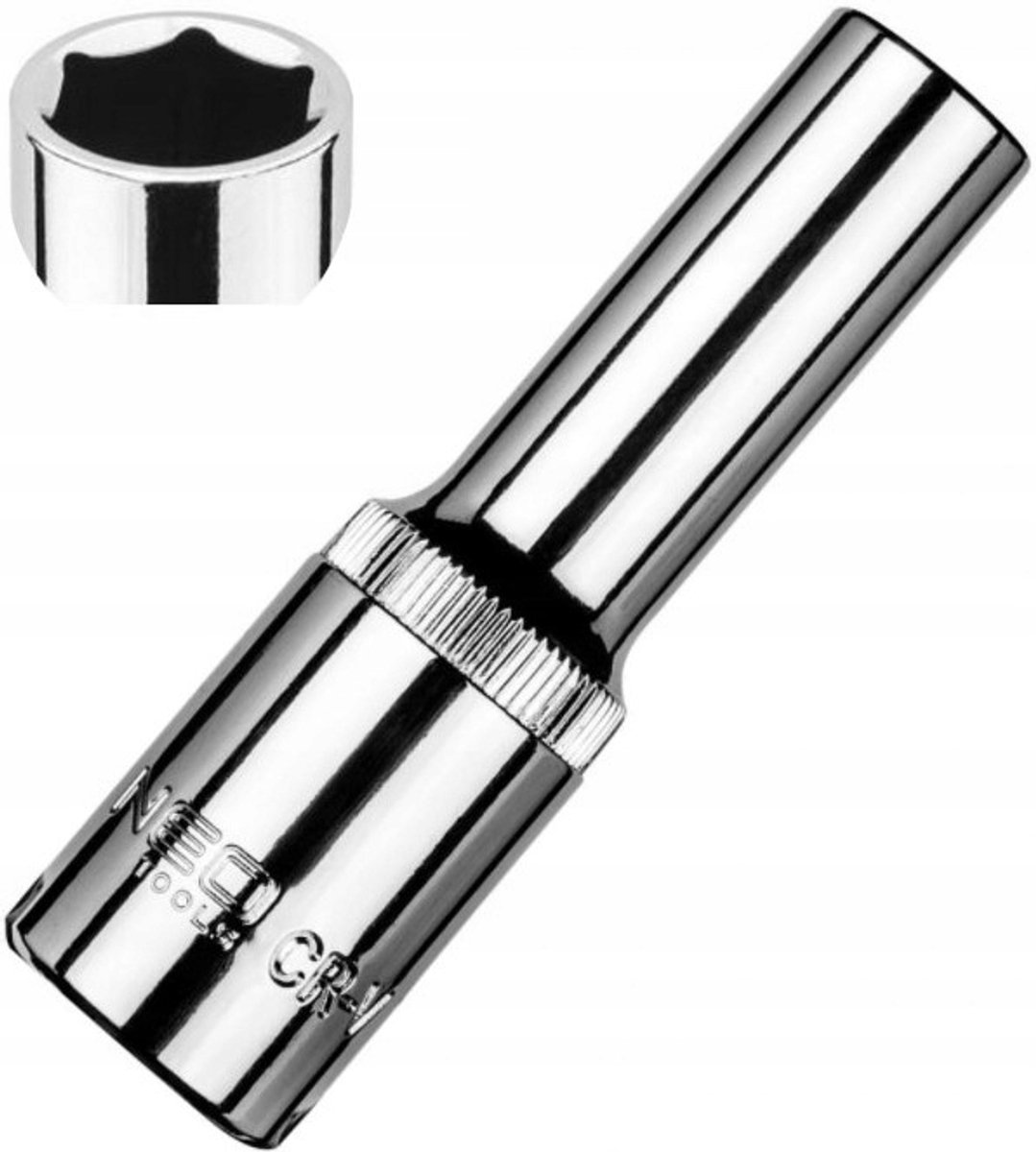 NEO 8mm Lange 6-kant Dop 1/2" - 25 Jaar Garantie