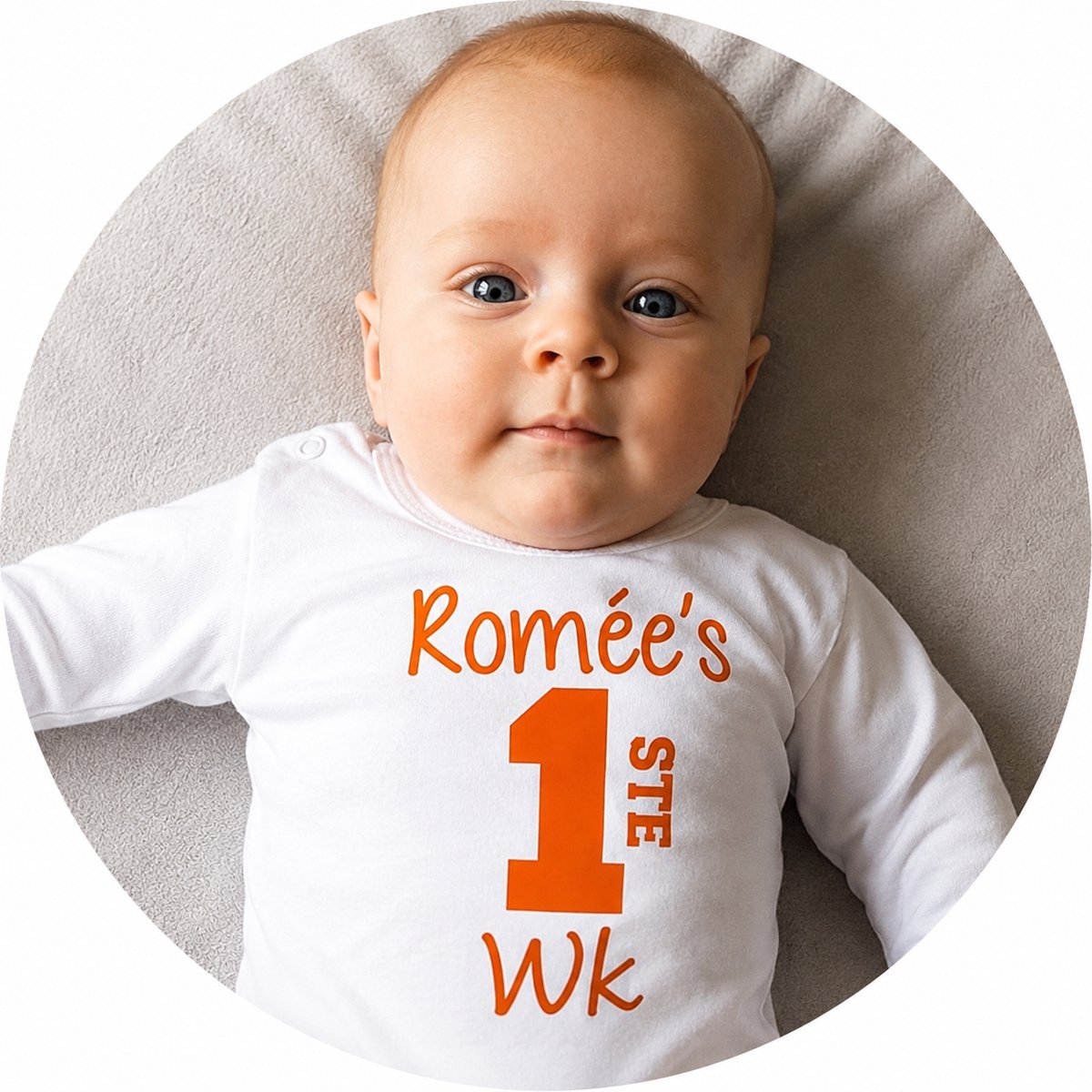 Cadeautip baby rompertje met tekst oranje mijn eerste WK Ek met naam - voetbal Nederland- met eigen tekst / Rompertje met naam / Kraamcadeau nederlands elftal
