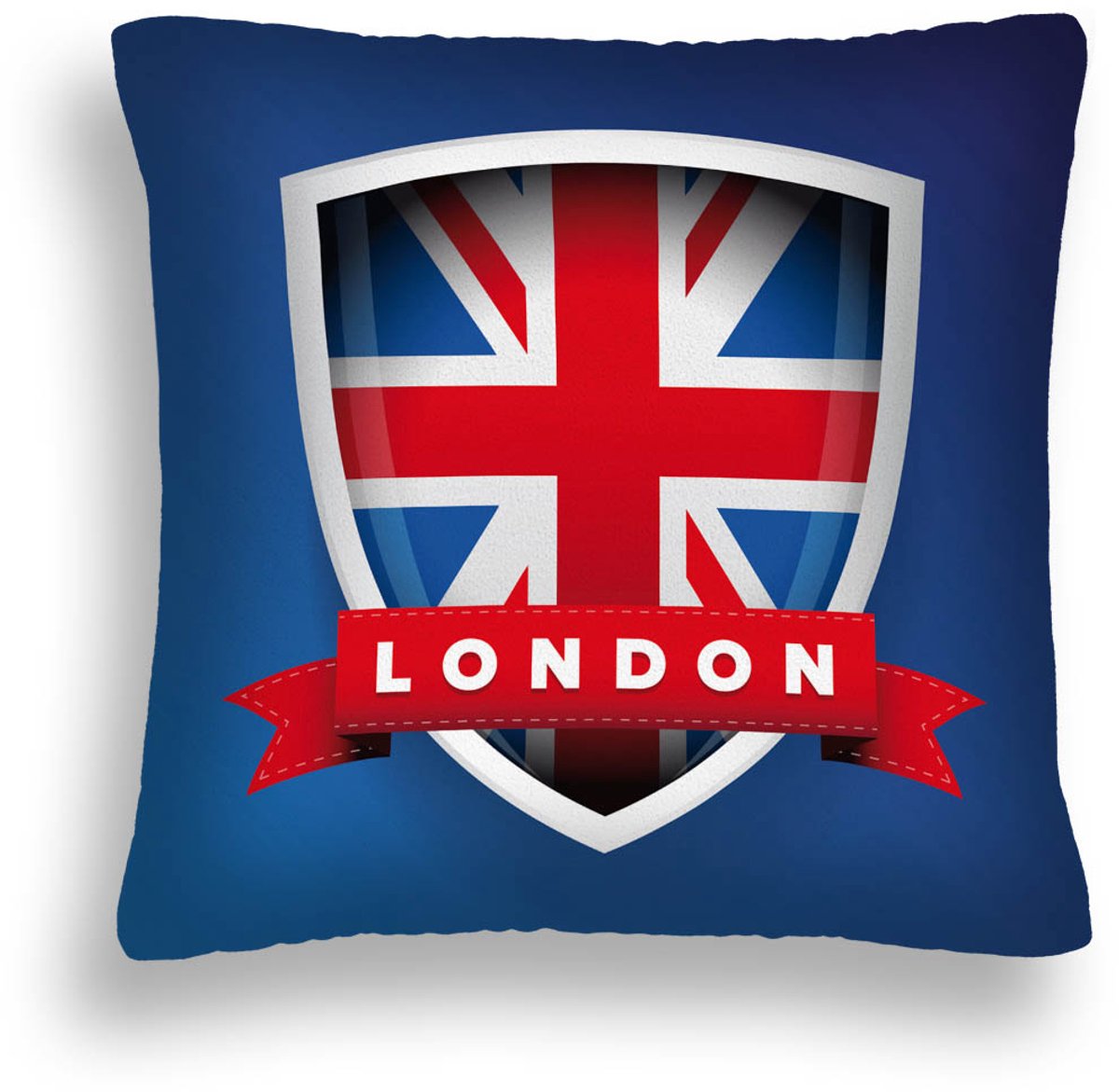 Grote Decoratieve Kussen 50x50cm - Londen Vlag Design