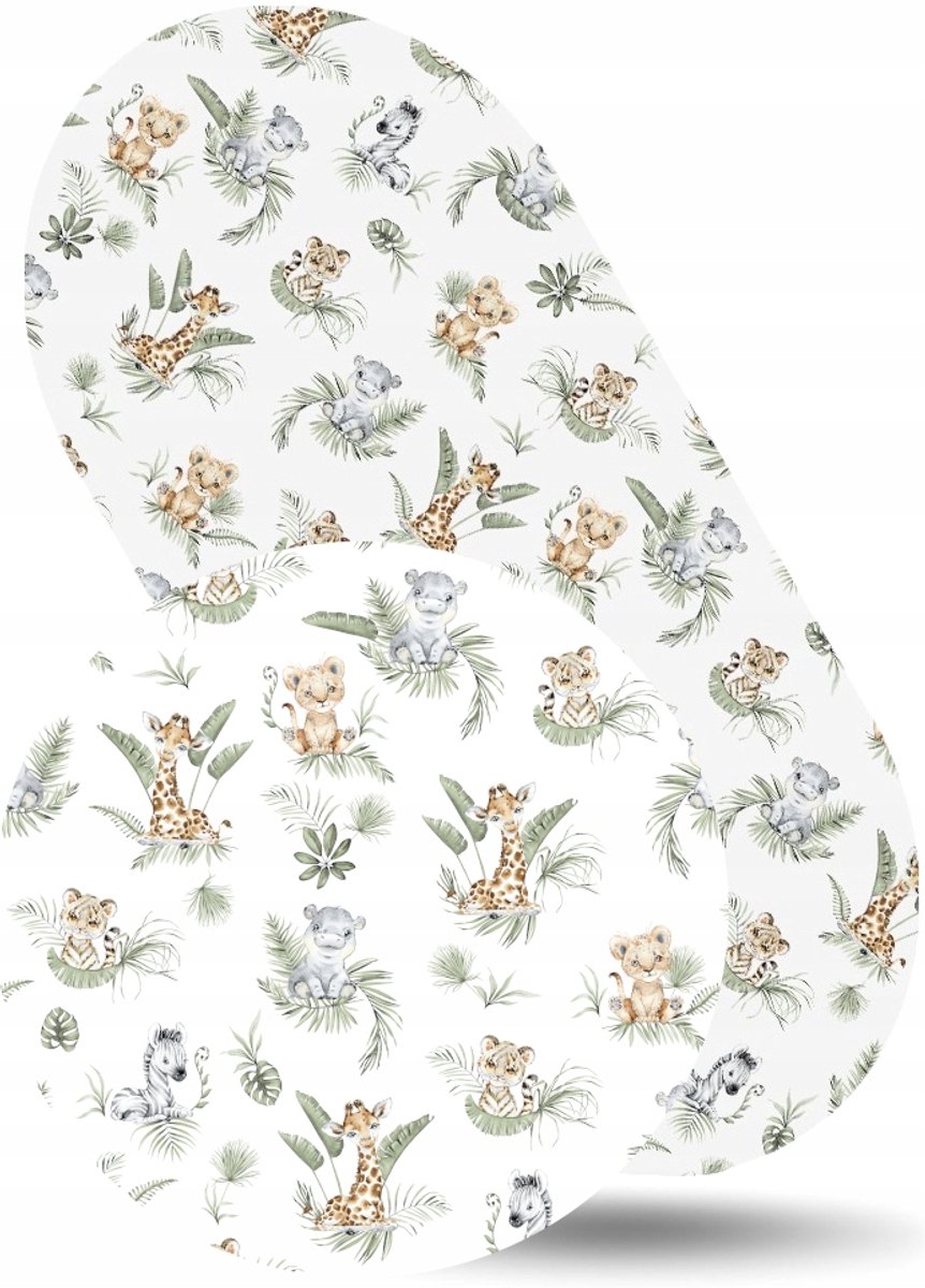 Babymam Kinderwagenbakhoeslaken 38x80cm Katoen - Afrika Patroon