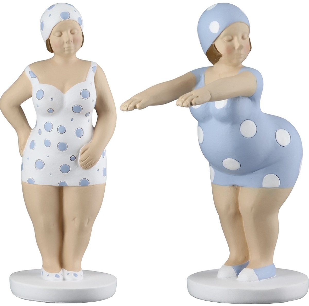 2 beelden dames in badpak