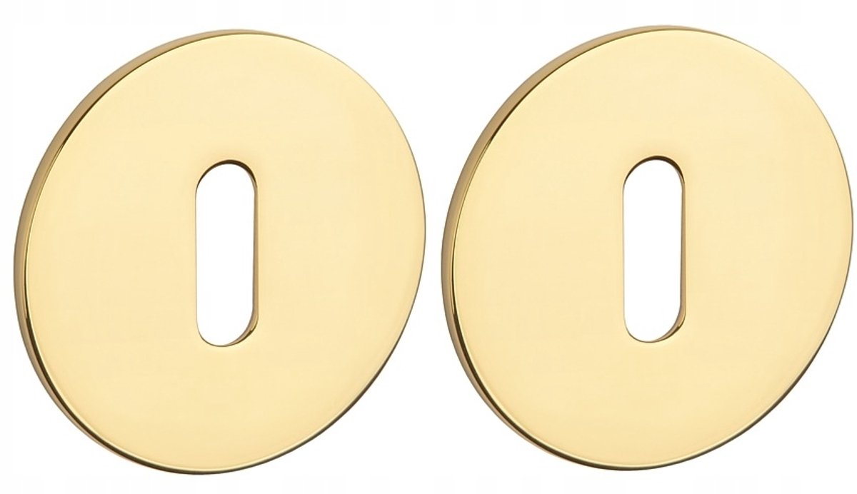 STERK Rozetset OVAAL 1710 Ultra Slim Goud Gepolijst 3mm