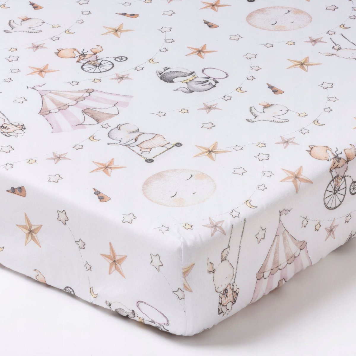Jukki Hoeslaken met Elastiek 120x60 cm - 100% Katoen