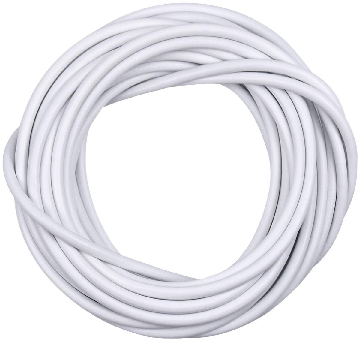ZEYNOMAX- Gordijndraad 10 m - Set met 20 Haken/Ogen - Witte Gordijn Draad - Geschikt voor Houten/Metalen Ramen - Eenvoudig te Monteren - Ophangkoord